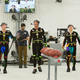 Actors work on the set of Madden’s Longshot. Photo via EA